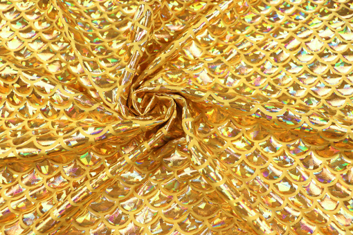 Tanzkleiderstoff - Meerjungfrau - Gold 