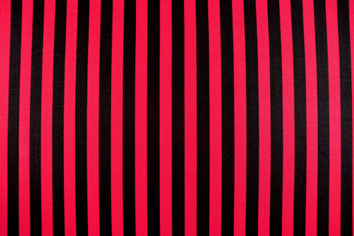 Baumwollstoff - Streifen - Rot/Schwarz 