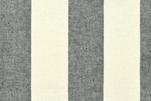 Segeltuch Basic - 280 cm - Blockstreifen - Schwarz 