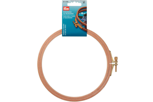 Stickrahmen Buchenholz mit Schraube Prym 8 mm x 15,5 cm 