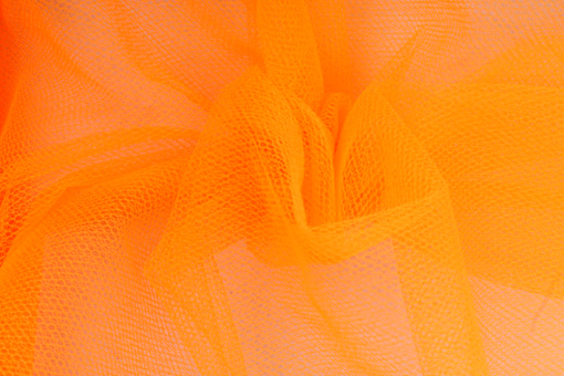 Feintüll - Neon Orange - 1,0 Meter Neon Orange