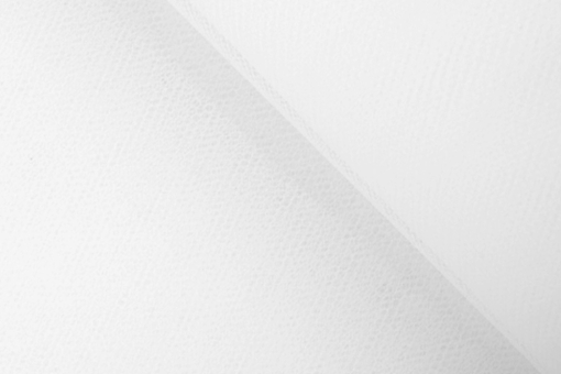 Tüll - permanent schwer entflammbar - Weiß - 1,0 Meter Weiß