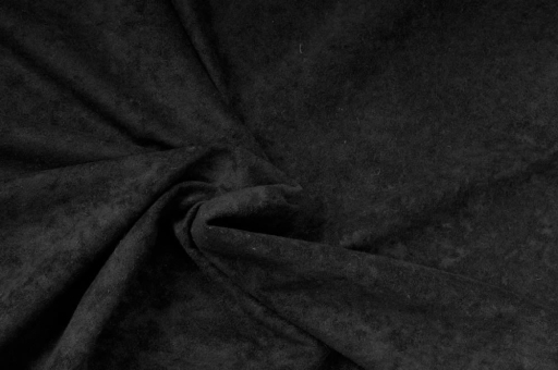 Kunstleder - Velours Schwarz
