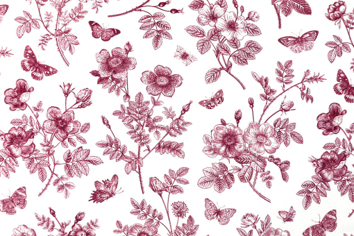 Viskosestoff - Toile - Schmetterlingstraum 