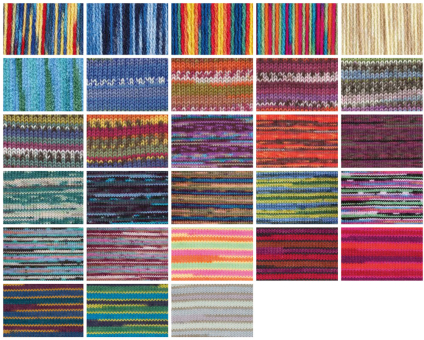 Strickwolle Bravo - 50 g - Bunt 
