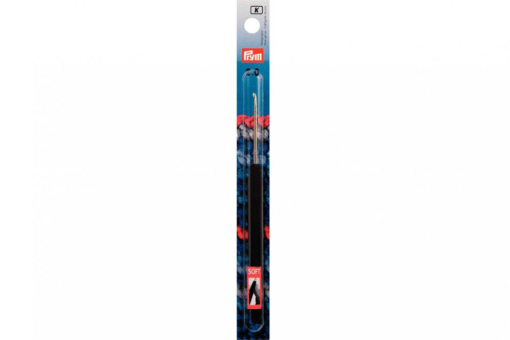 Woll-Häkelnadeln Prym 14 cm - 2,0 mm Silber - Soft-Griff ALU 
