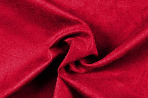 Möbelbezugsstoff Veloursleder-Imitat Rot