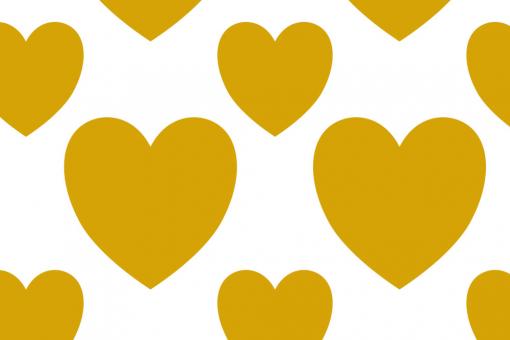 Blackout-Stoff - Sweethearts Weiß/Gold