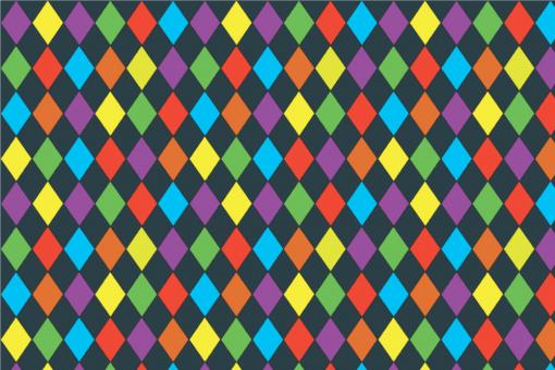 Allround Stoff - Colourful Diamonds Grau