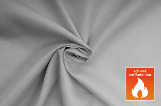 Allround Stoff exclusiv - schwer entflammbar Grau