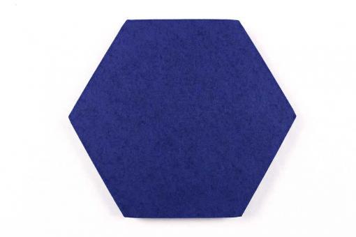 Akustikpaneel Wand - Blue Fiber - Hexagon 40 - inkl. Befestigung Midnight Blue