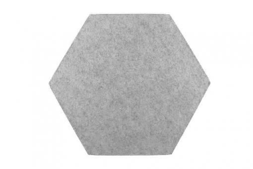 Akustikpaneel Wand - Blue Fiber - Hexagon 40 - inkl. Befestigung Light Grey