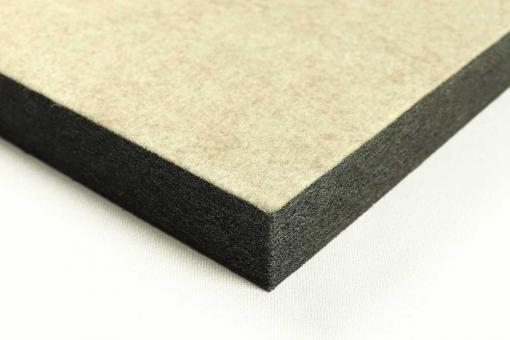 Akustikpaneel Wand - Blue Fiber - 120 x 50 cm - inkl. Befestigung Stone Beige
