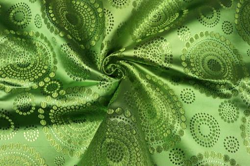Brokat Dotty Mandala - Lime 