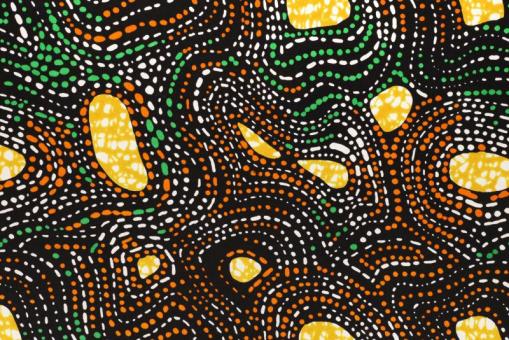 African Waxprint doppelseitig -  Tansania 