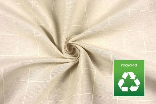 Tischdeckenstoff-Recycling - Elli - Creme - 280 cm breit 