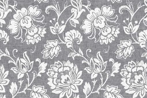 Deko-Outdoorstoff - Tropic Flower - Grau 