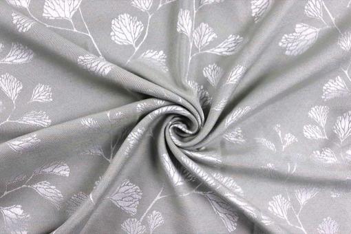 Jacquard-Dekostoff  - Eden - Grau 
