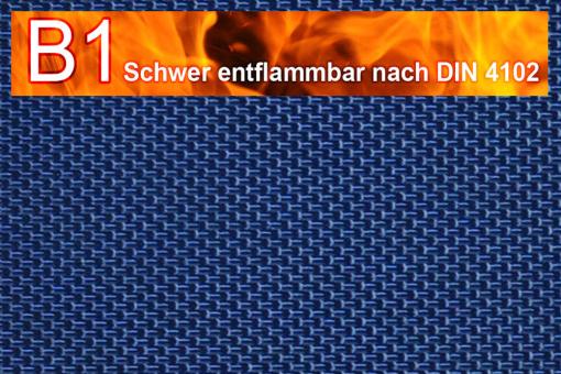 Zeltstoff Hightech schwer entflammbar - 240 g - Fluorcarbon - Dunkelblau - 1,0 Meter Dunkelblau