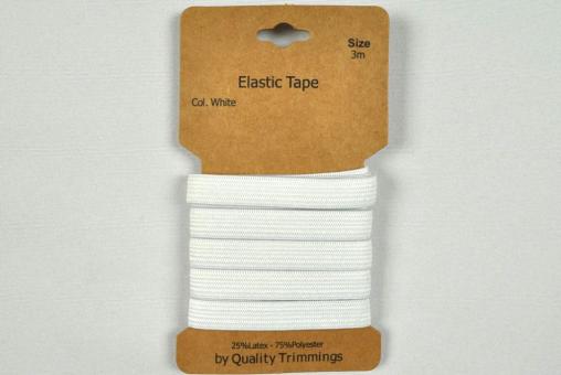 Elastikband 15 mm - 3 m - Weiß 