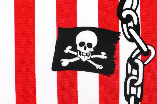 Allroundstoff mit Piraten-Muster 