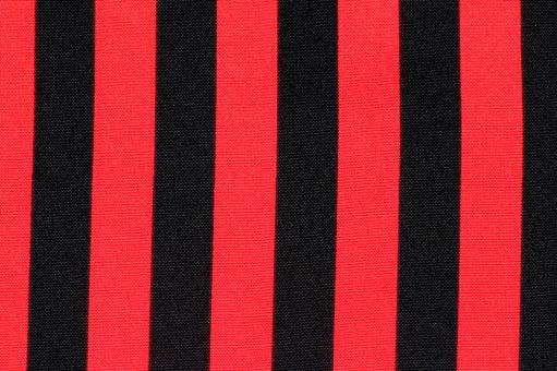 Allroundstoff mit Streifen - Rot/Schwarz 