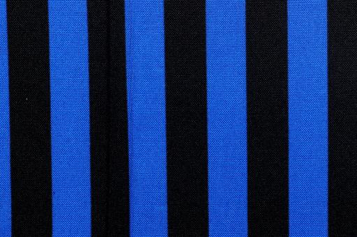 Allroundstoff mit Streifen - Royal/Schwarz 