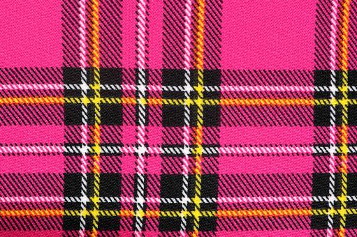 Allroundstoff mit Schottenkaro - Pink 