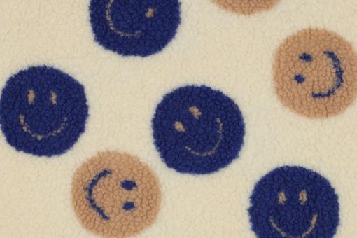 Fleece Sherpa mit Smileys 
