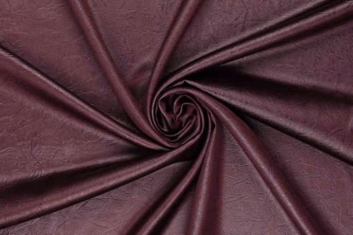 Satin-Lederimitat Weinrot