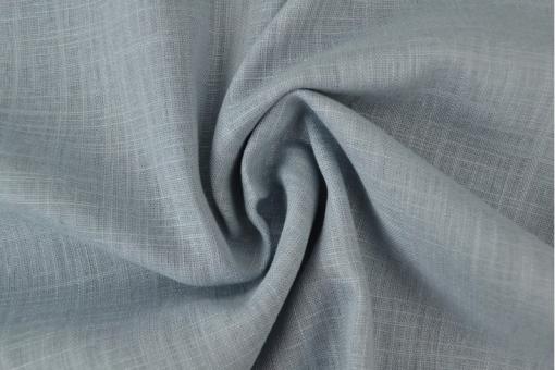 Leinenstoff mit Viskose Rauchblau