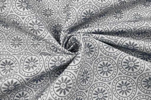 Jacquard Outdoor - zweiseitig - Marina - Grau 