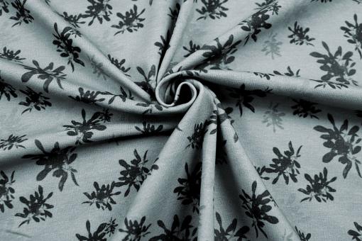 Jersey Stoff mit nostalgischem Design 