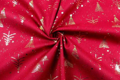 Christmas Canvas mit funkelnden Tannenbäumen 