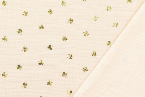 Musselin - Lucky Clover - Creme 
