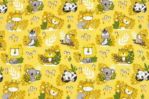 Baumwollstoff - Wild Animals 