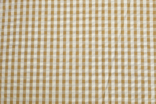 Seersucker mit Karos - Beige 