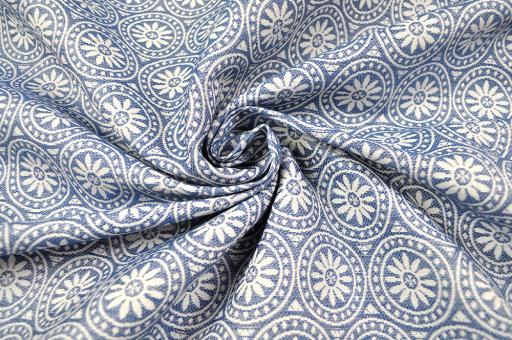 Jacquard Outdoor - zweiseitig - Marina - Blau 
