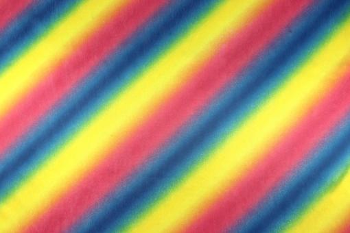 Kostümstoff - Regenbogen - B-Ware 