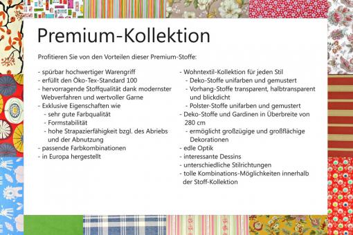 Deko-Stoff premium - Adventure - Süßwasserperle - 280 cm 