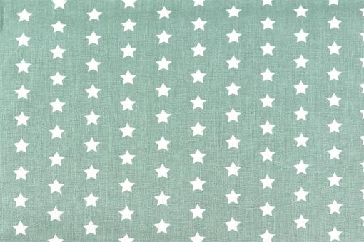 Baumwollstoff für Bettwäsche - Stars - 295 cm - Mint 