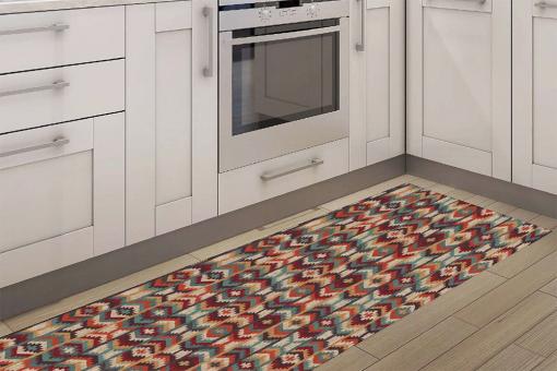 Anti-Rutsch - Jacquard mit Ethno-Design 