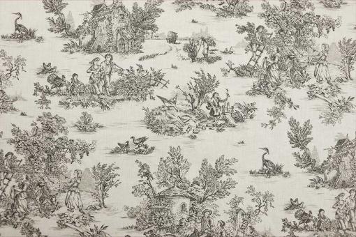 Baumwollstoff Toile - Erntedank - 280 cm- Grau 