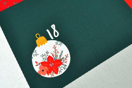 Popeline-Baumwollstoff - DIY-Adventskalender 