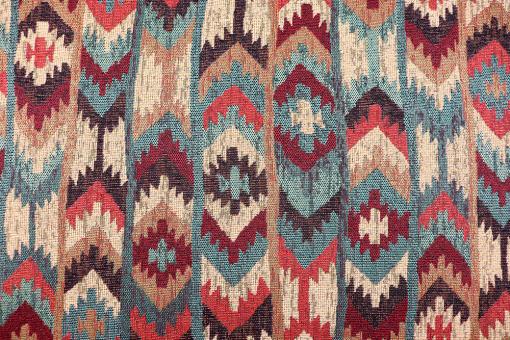 Anti-Rutsch - Jacquard mit Ethno-Design 