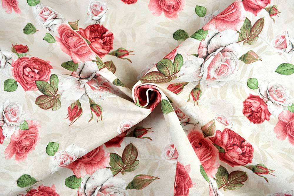 Dekostoffe Rosen
