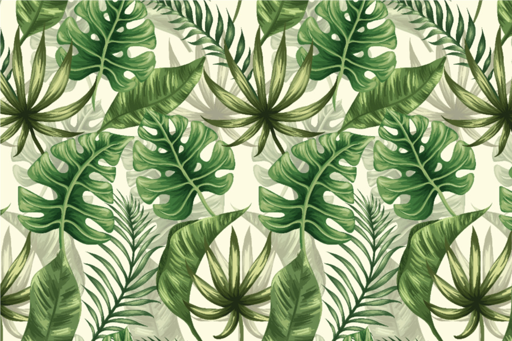 Monstera-Blätter - Outdoor-Stoff 