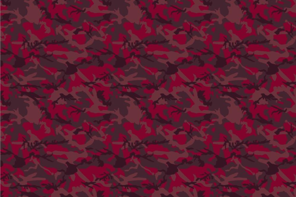 Sibirischer Nacht-Tarn - Türvorhang-Stoff Sibirean Red