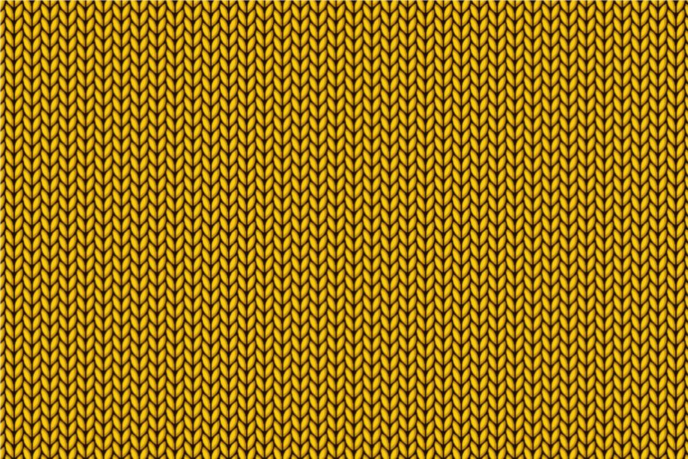 Strickmaschen - Türvorhang-Stoff Gelb