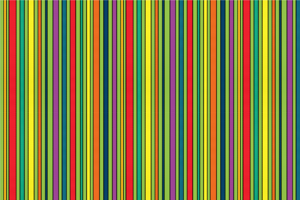 Satin Stoff - Colourful Lines 